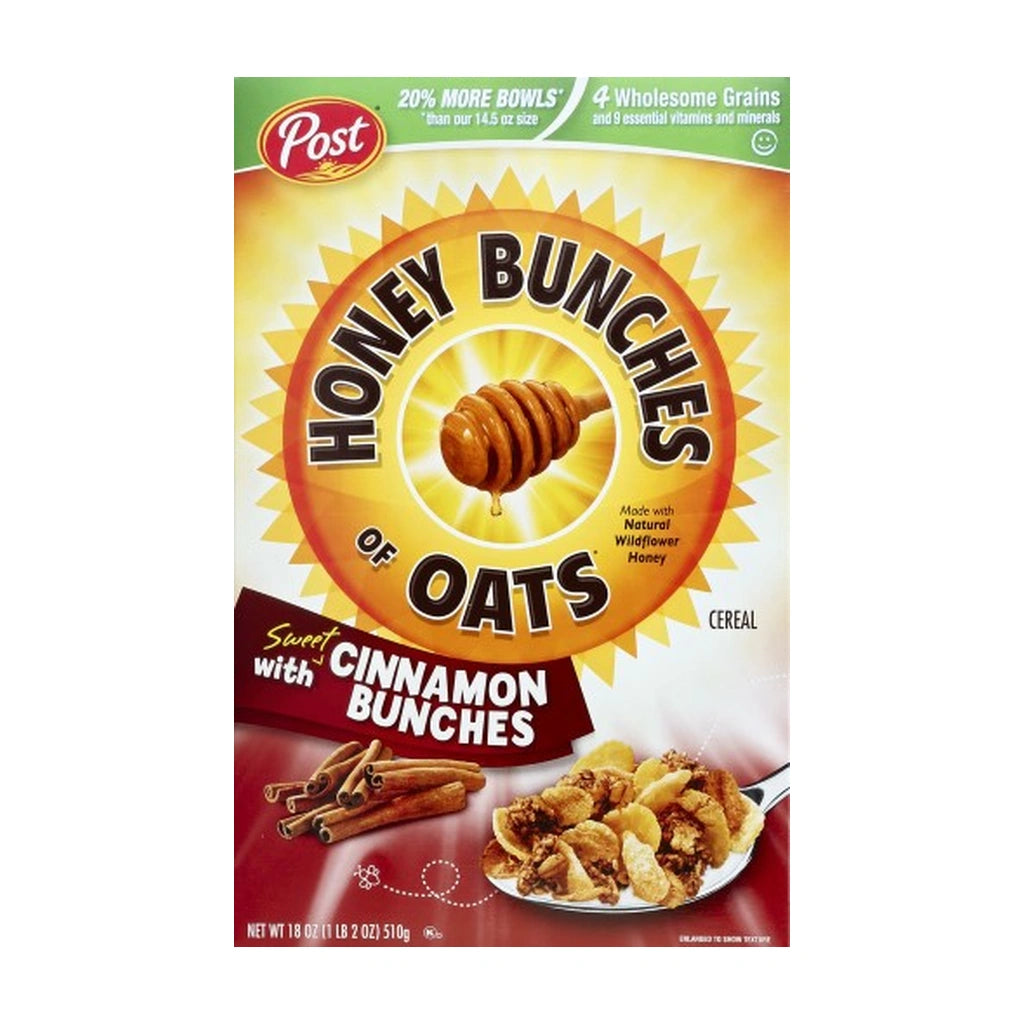 Post Honey Bunches Oats Cinnamon 12Oz