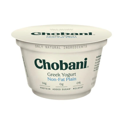 Chobani Greek Plain Non-Fat Yogurt 5.3Oz