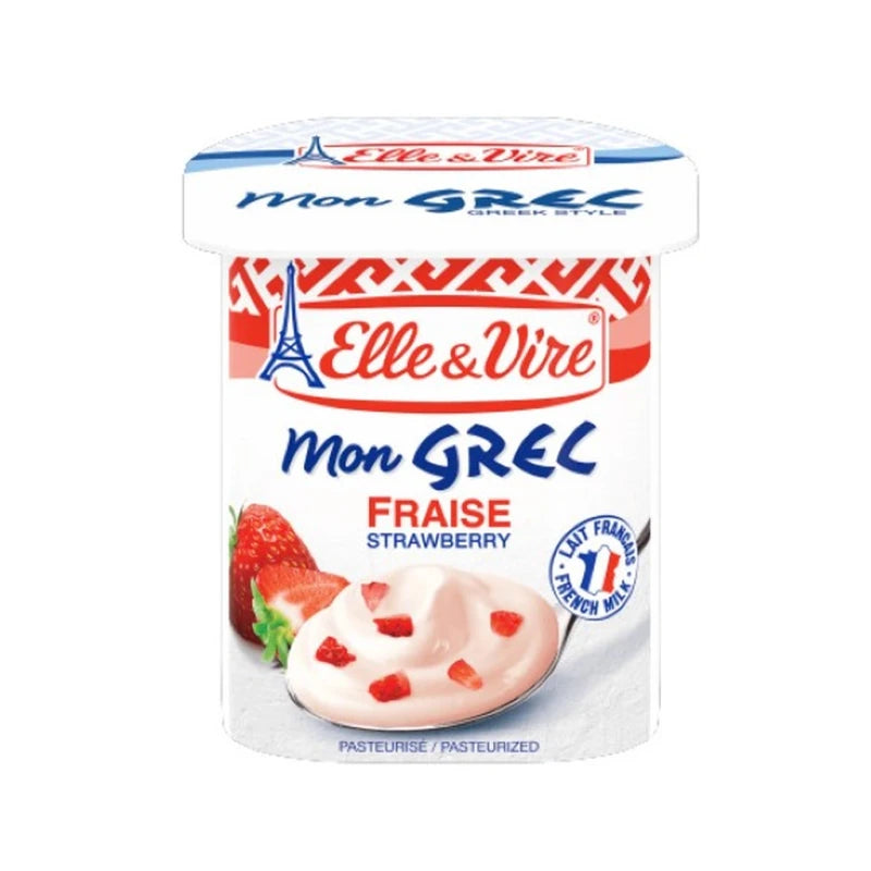 Elle & Vire Greek Strawberry 125G