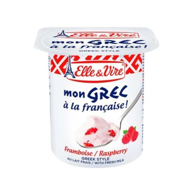 Elle & Vire Greek Style Raspberry 125G