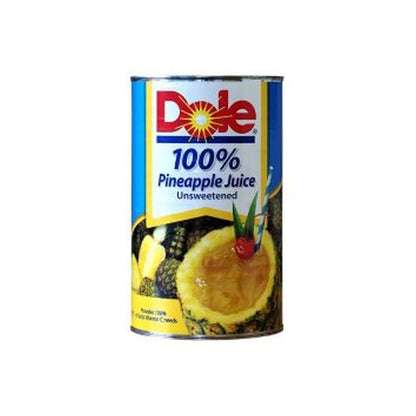 Dole 100% Unsweeten Pineapple Juic 533Ml