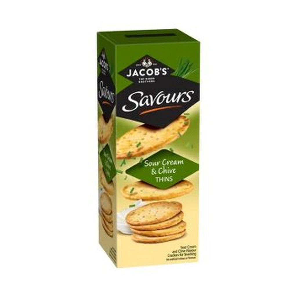 Jacob'S Sour Cream & Chives Thins 150G