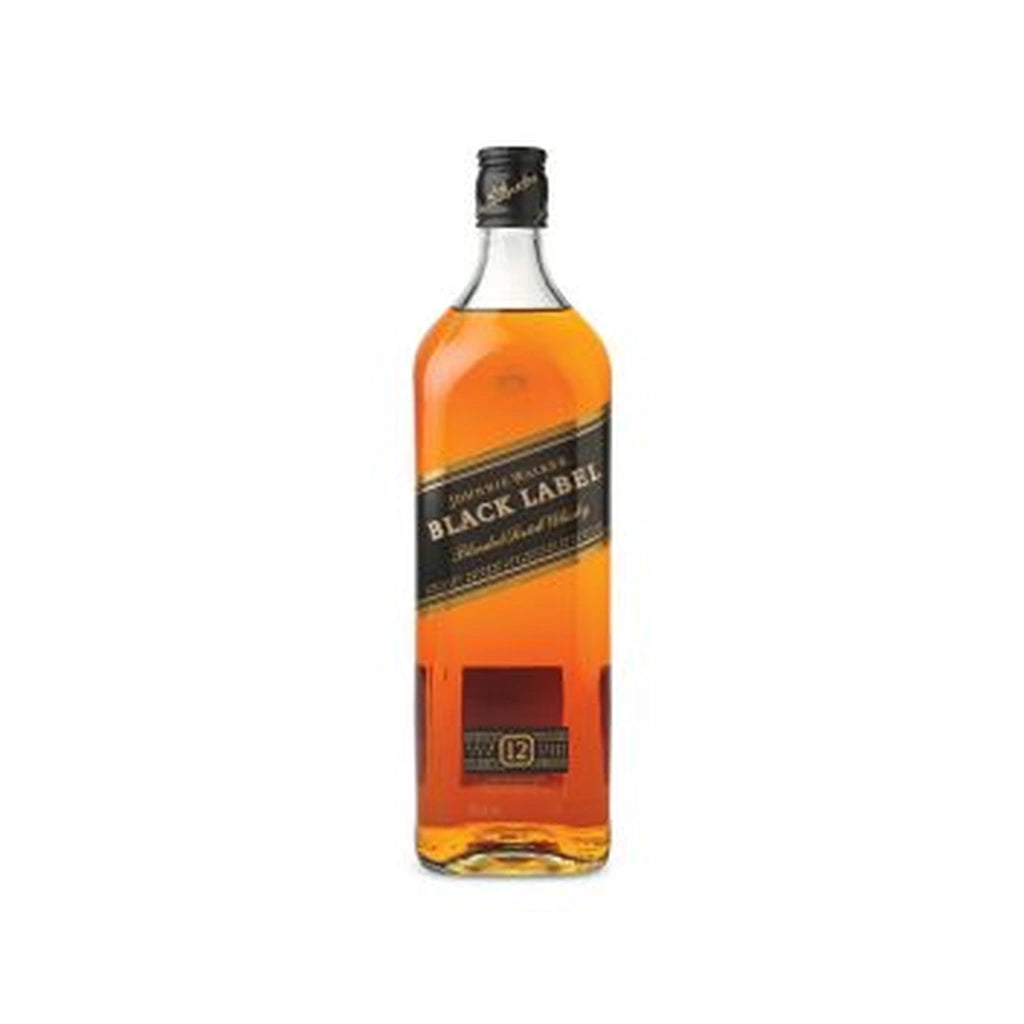 Johnnie Walker Black With Glass 1Lt