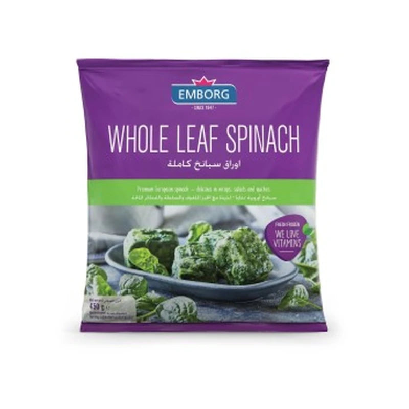 Emborg Spinach Whole Leaf 450G