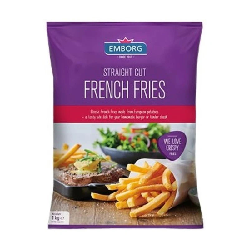 Emborg French Fries Straight Cut 1Kg