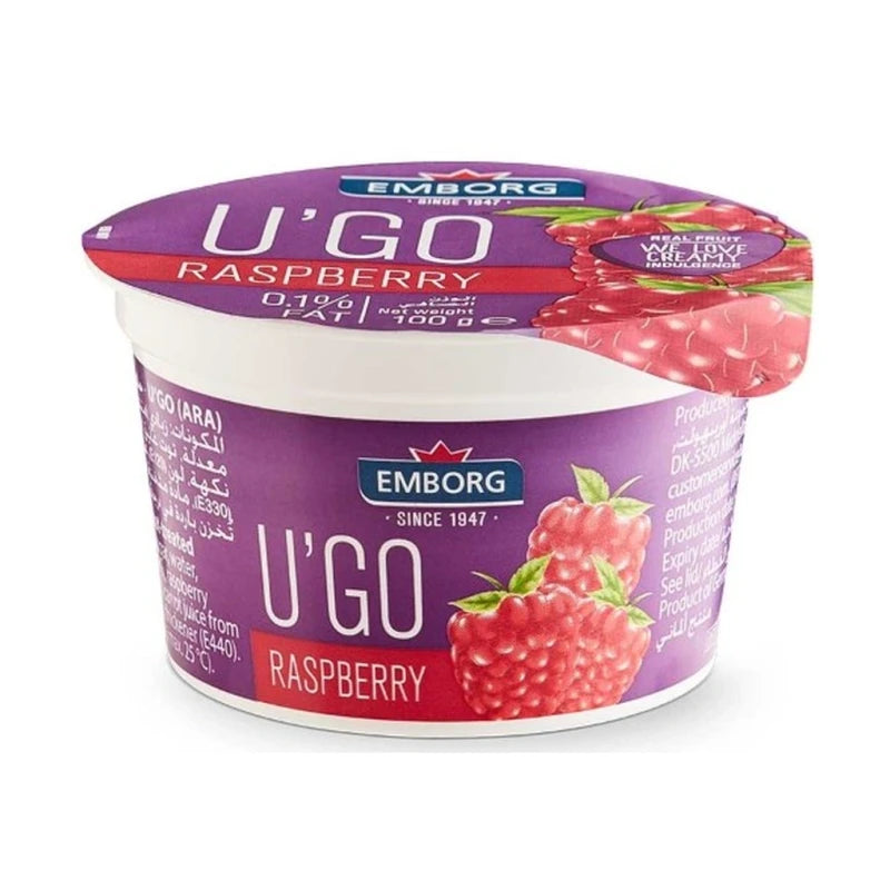 Emborg U'Go Raspberry Milk Dessert 100G