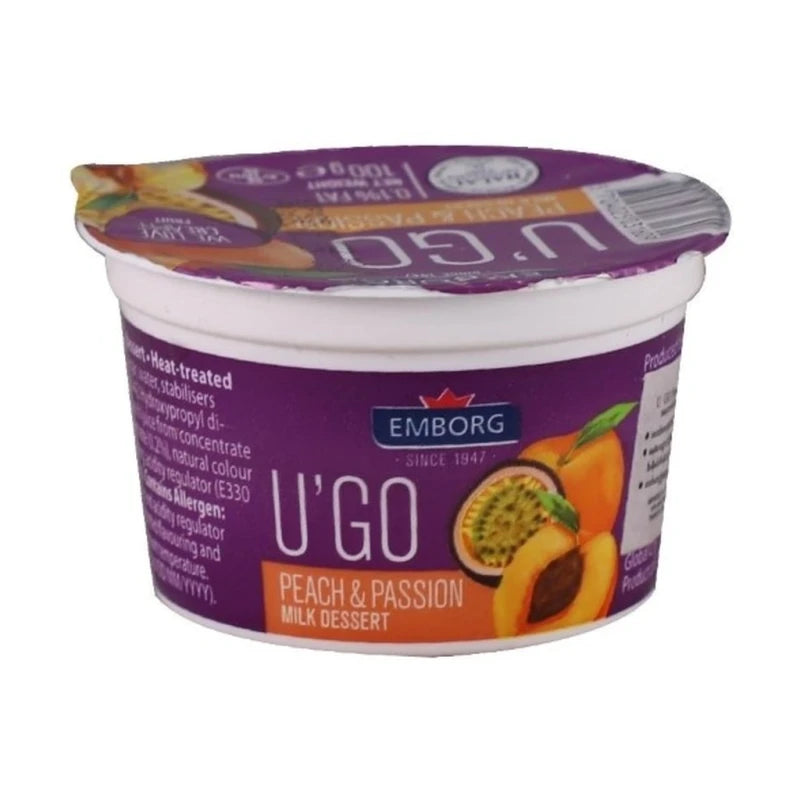 Emborg U'Go Peach & Passion Milk Dessert