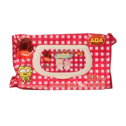 Ada Baby Wipes Rose 80Pcs