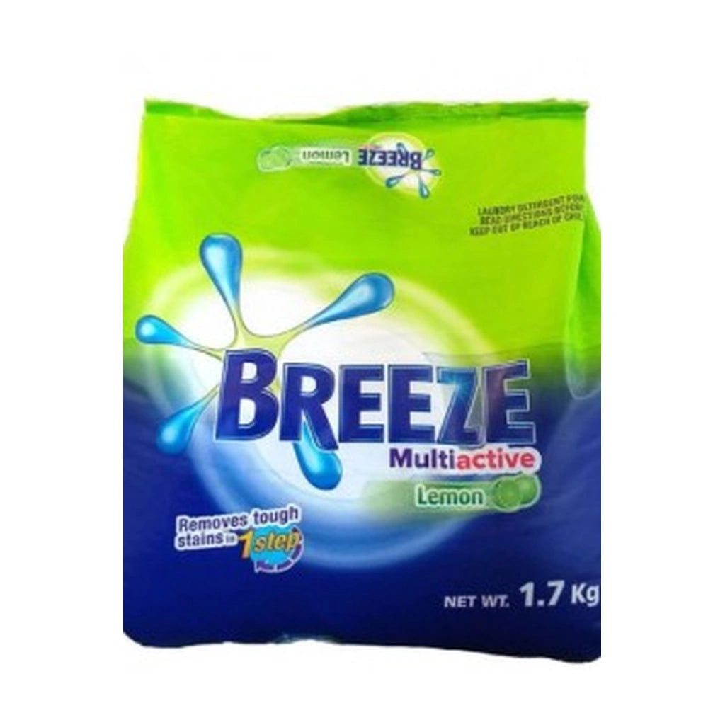 Breeze Lemon Multiactive Detergent 1.8Kg