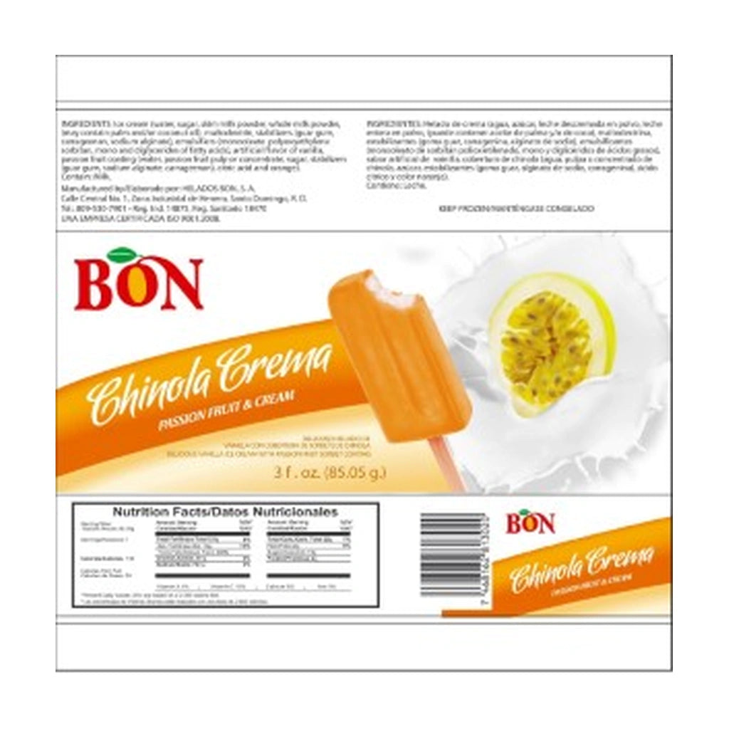 Bon P/Fruit Cream Bar 88Ml