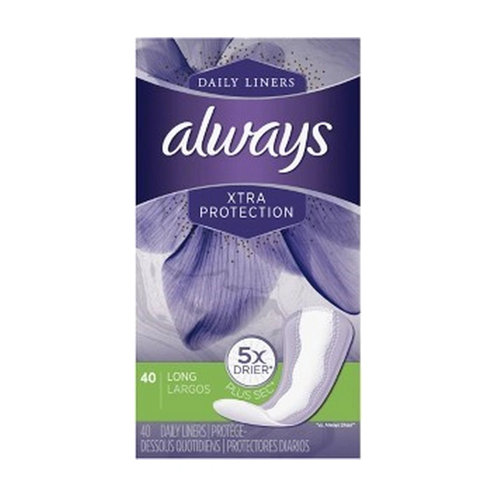 Always Daily Liners Breathable 40Ct