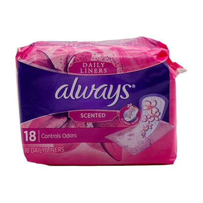 Always Daily Liners Scented 18Ct