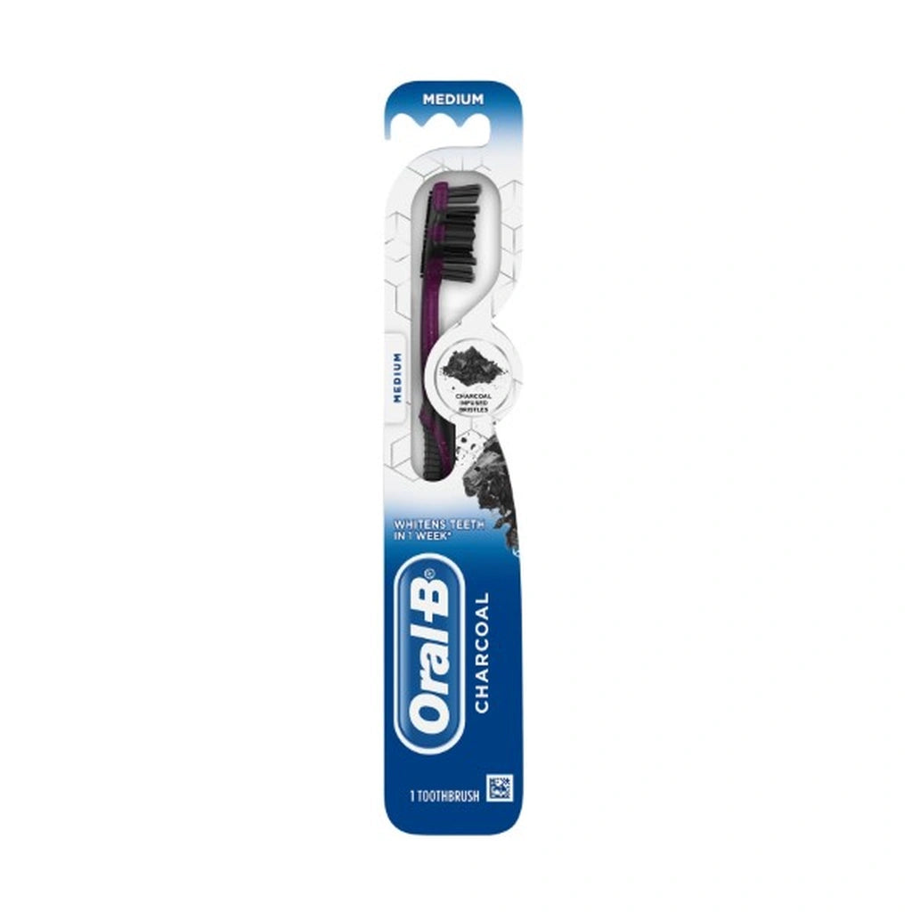 Oral-B 7 Benefit Charcoal Medium Single