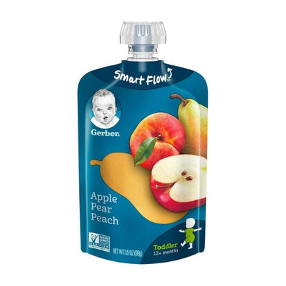 Gerber Apple Peach Puree Pouch 100G