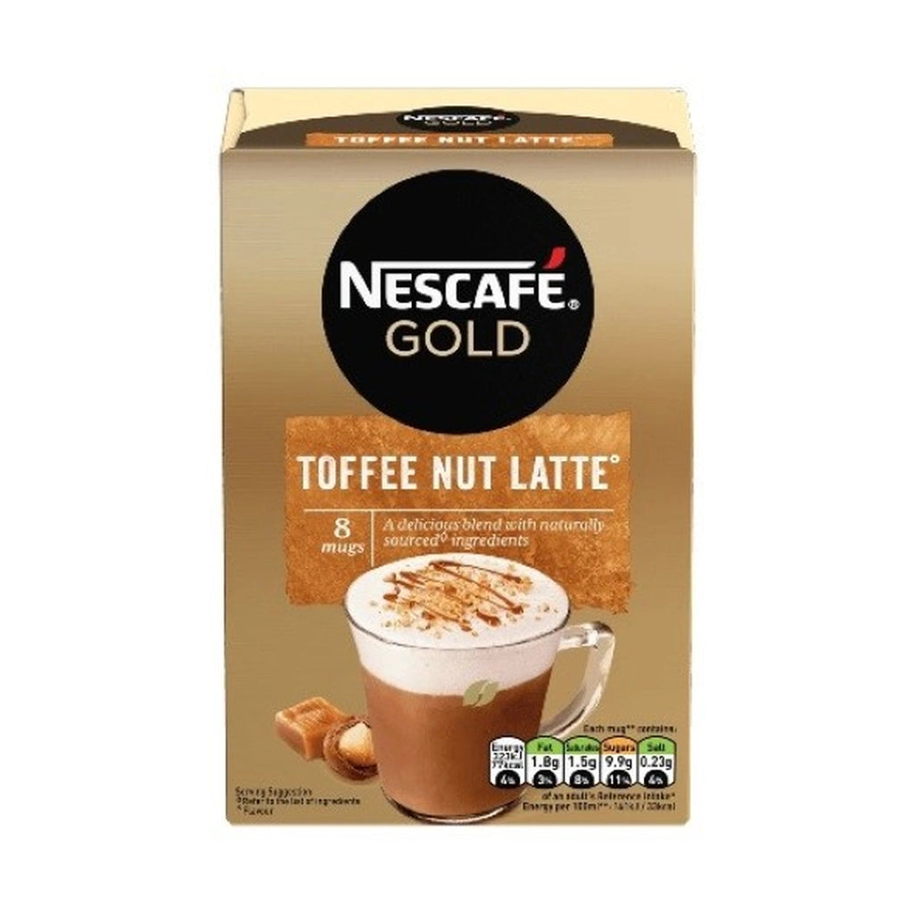 Nescafe Gold Toffee Nut Latte 8Ct 136G