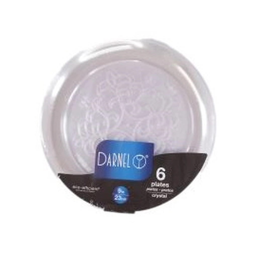 Darnel 9" Plates Clear 6Ct