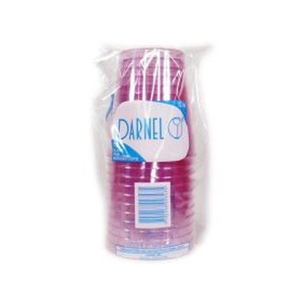 Darnel Clear Pink Cups 12Oz 12Ct