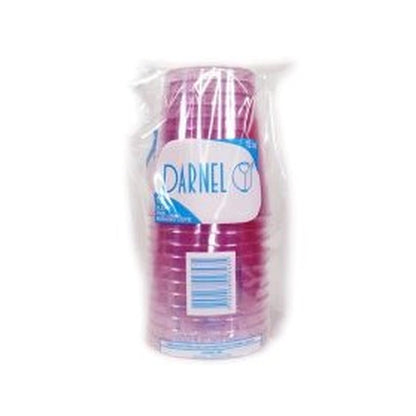 Darnel Clear Pink Cups 12Oz 12Ct