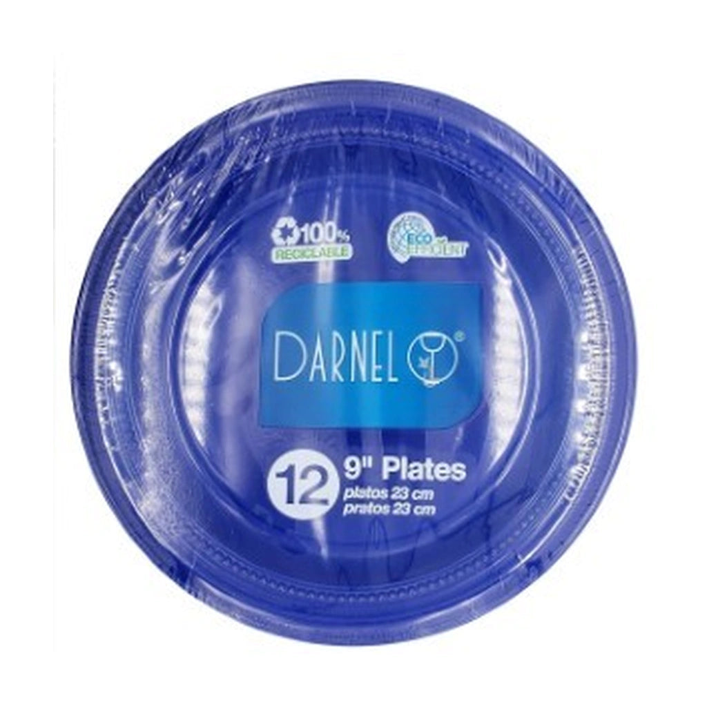 Darnel 9" Colored Plated Blue