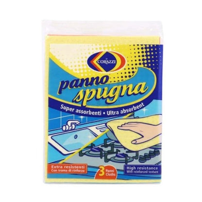 Corazzi Super Absorb Sponge Cloth 3Pc