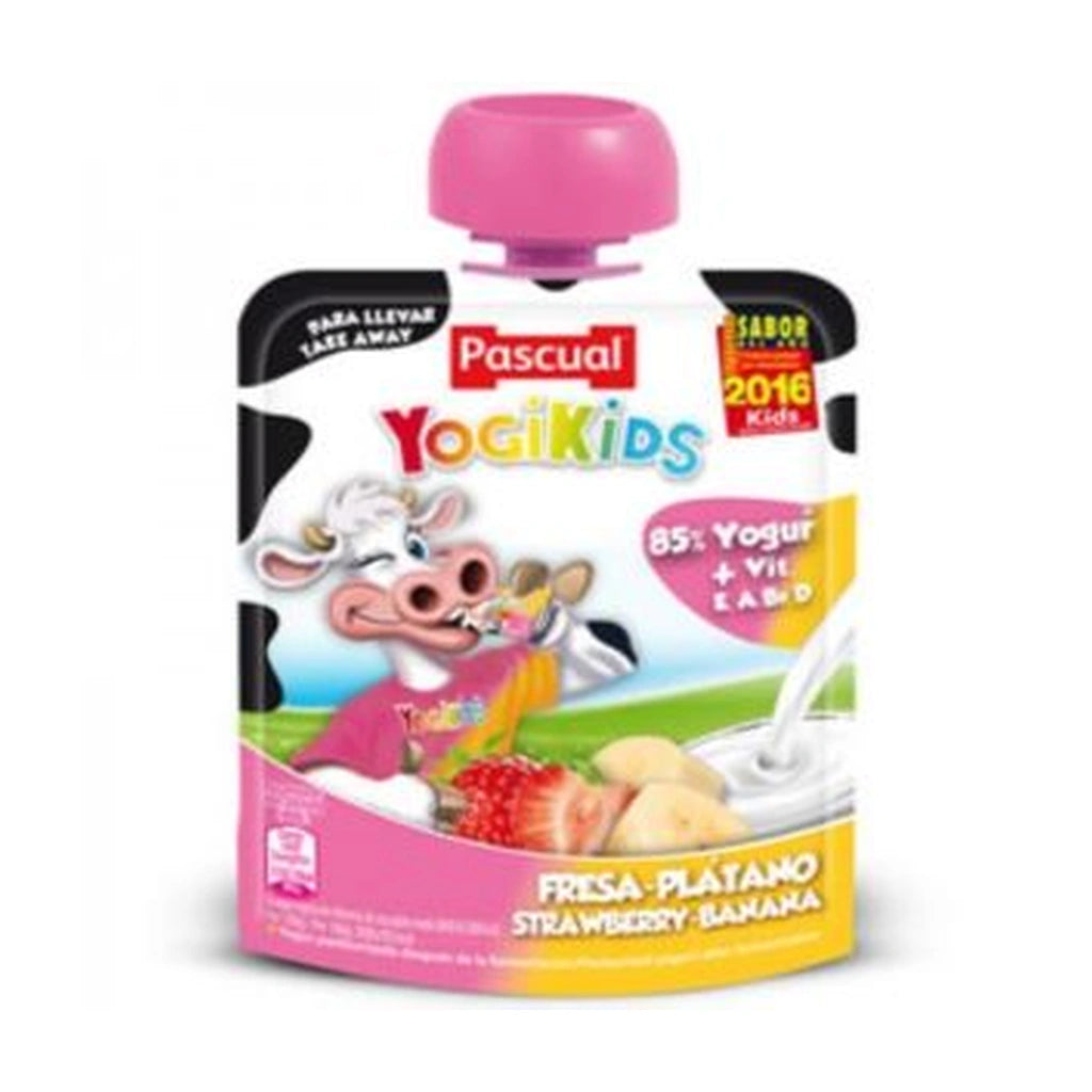 Pascual Strawberry Banana Yogikids 80G