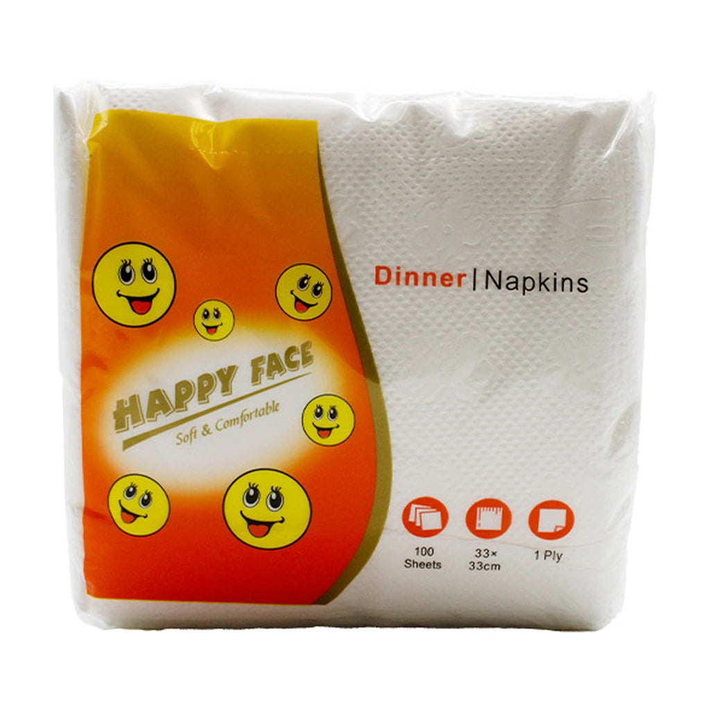 Happy Face Dinner Napkin 100Ct