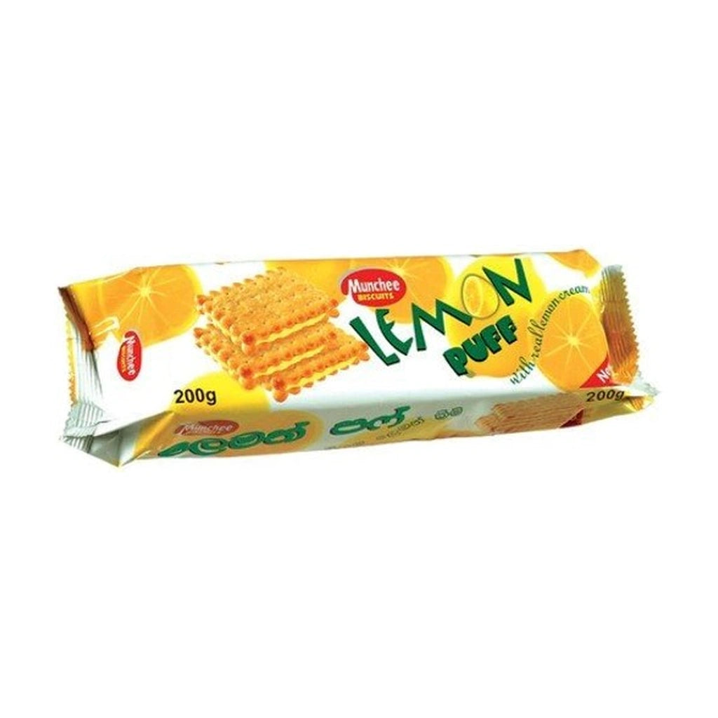 Munchee Lemon Puff Cream Biscuits 200G