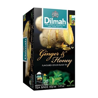 Dilmah Ginger & Honey Tea 20Ct