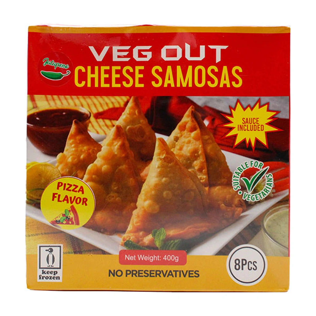 Vegout Cheesy Jalapeno Samosas 400G
