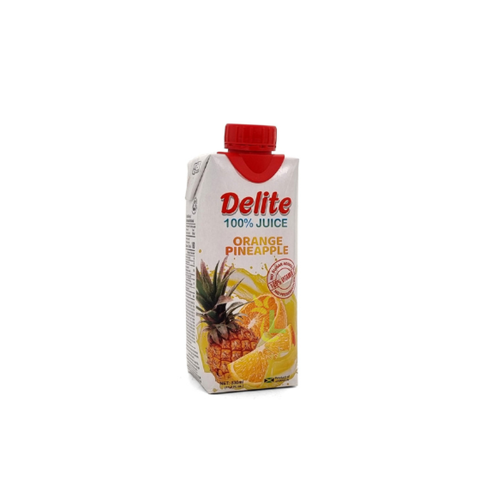 Delite Orange Pineapple 100% Juice 330Ml