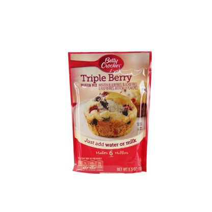 Betty Crock Triple Berry Muffin Mix 184G