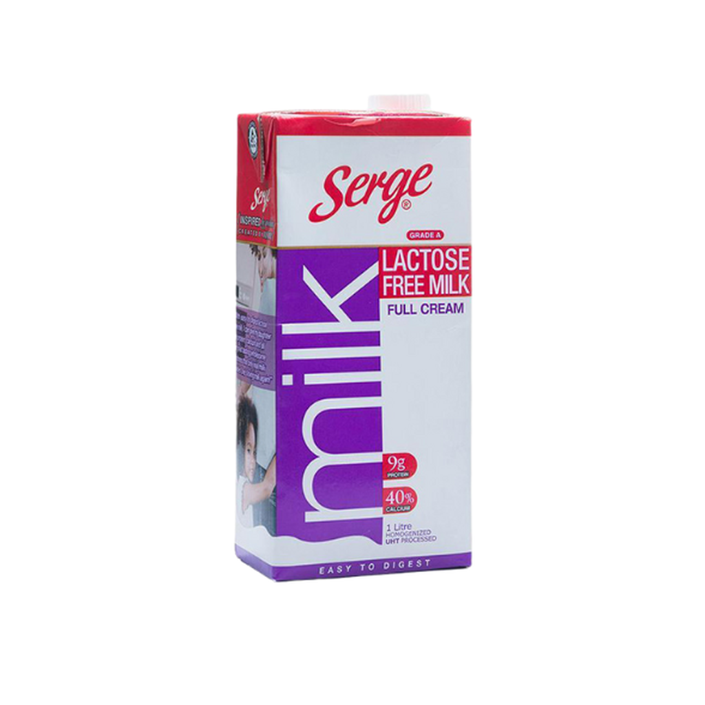 Serge Lactose Free Milk Full Cream 1Lt