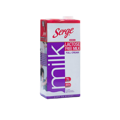 Serge Lactose Free Milk Full Cream 1Lt