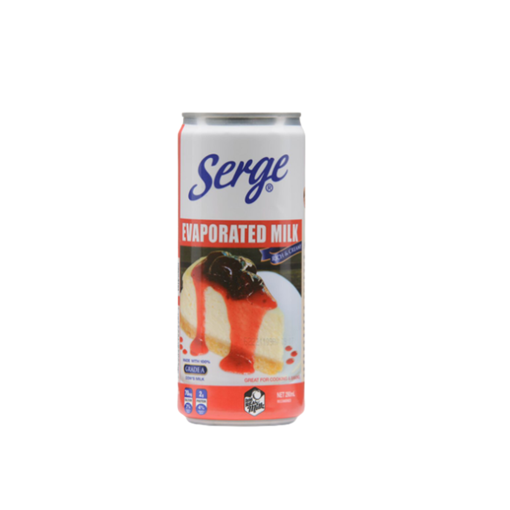 Serge Evaporated Milk 290Ml