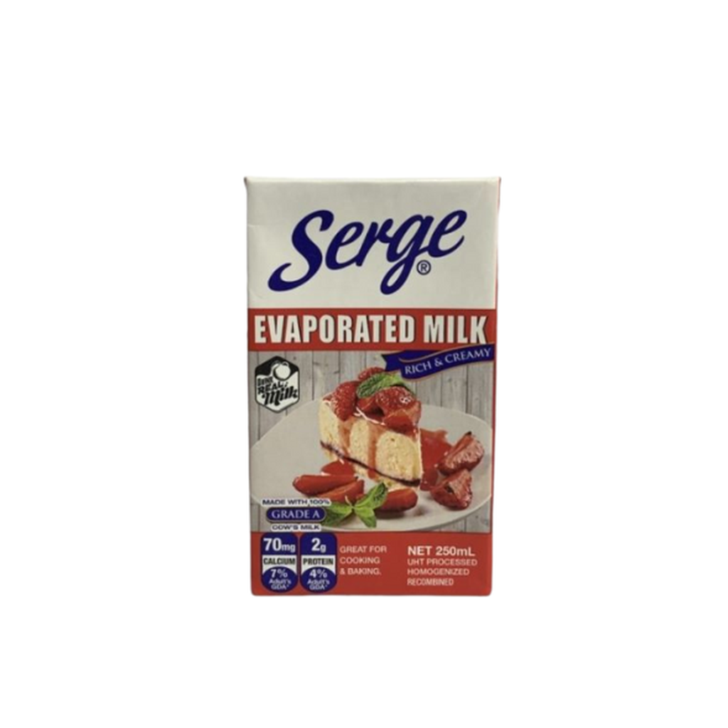 Serge Evaporated Milk 250Ml