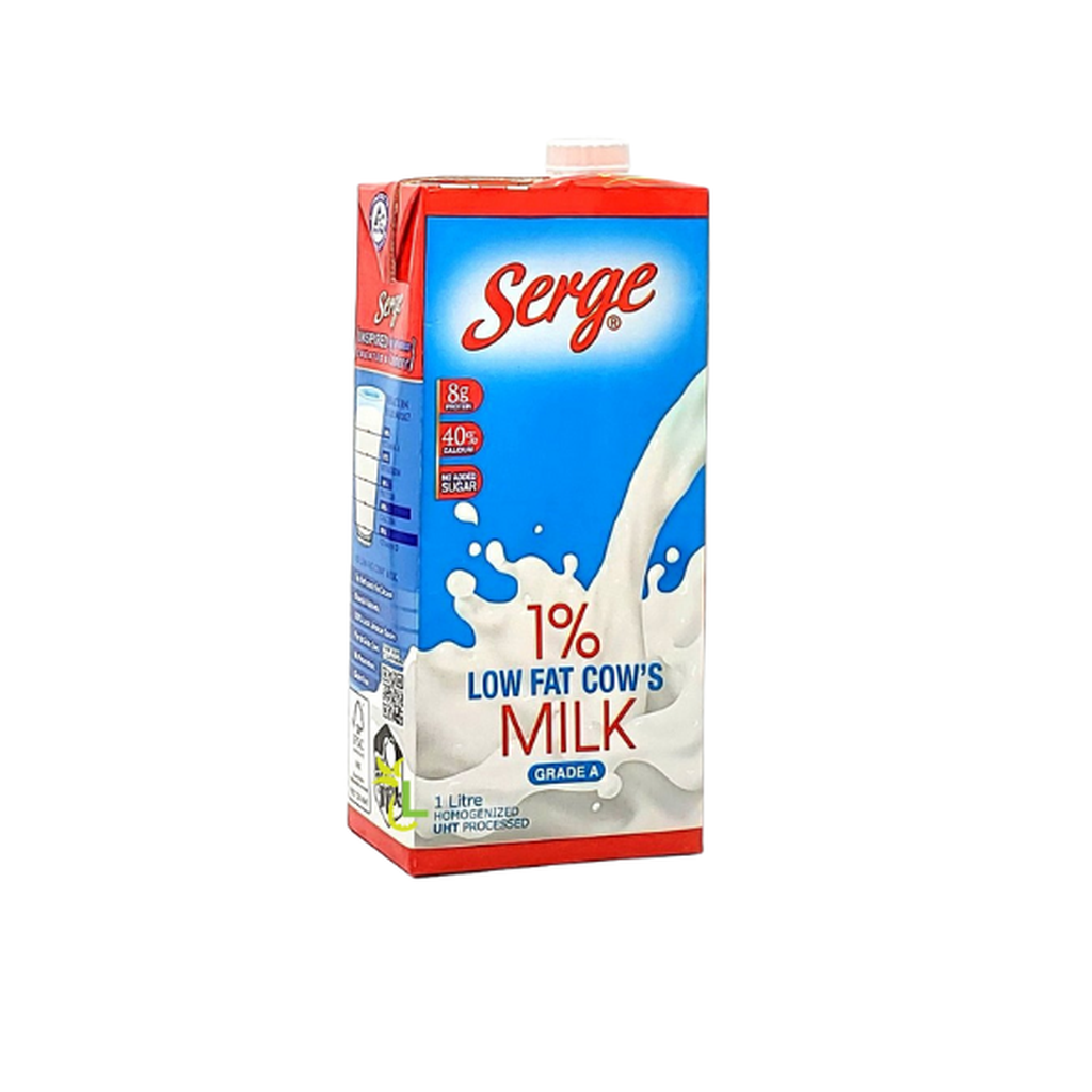 Serge 1% Low Fat Milk 1Lt