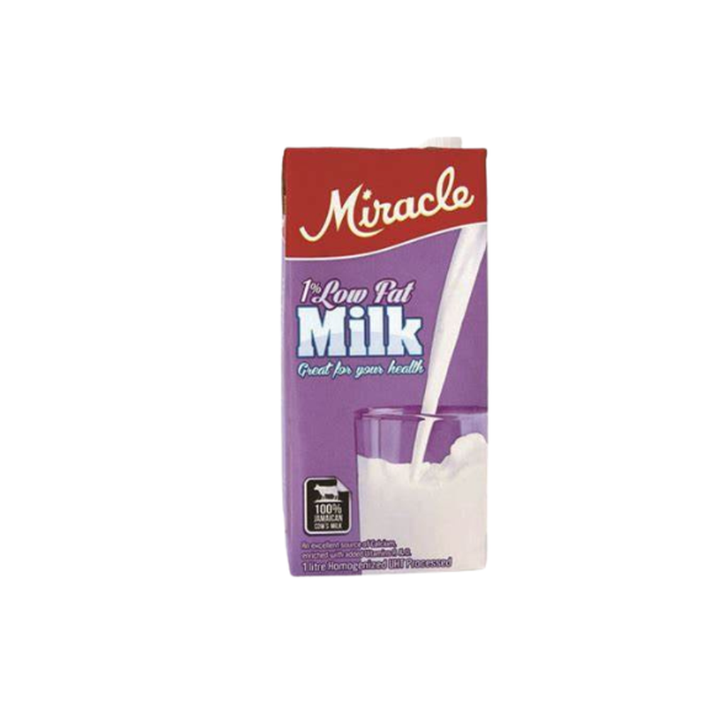Miracle 1% Recon Milk Low Fat 1Lt