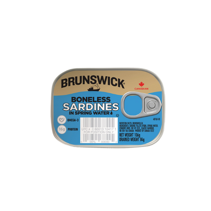 Brunswick Sardine Spring Water 106G B