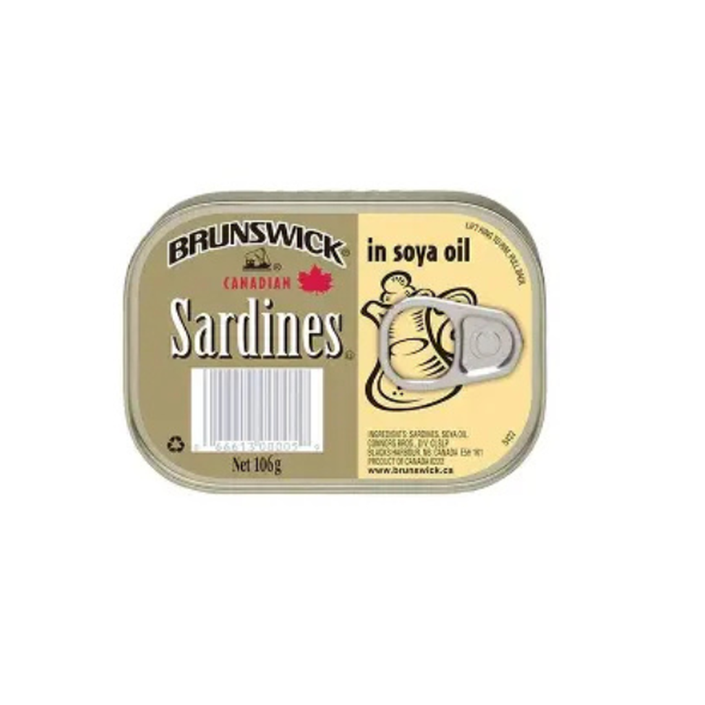 Brunswick Sardines Soya Oil Silver Tin 106g