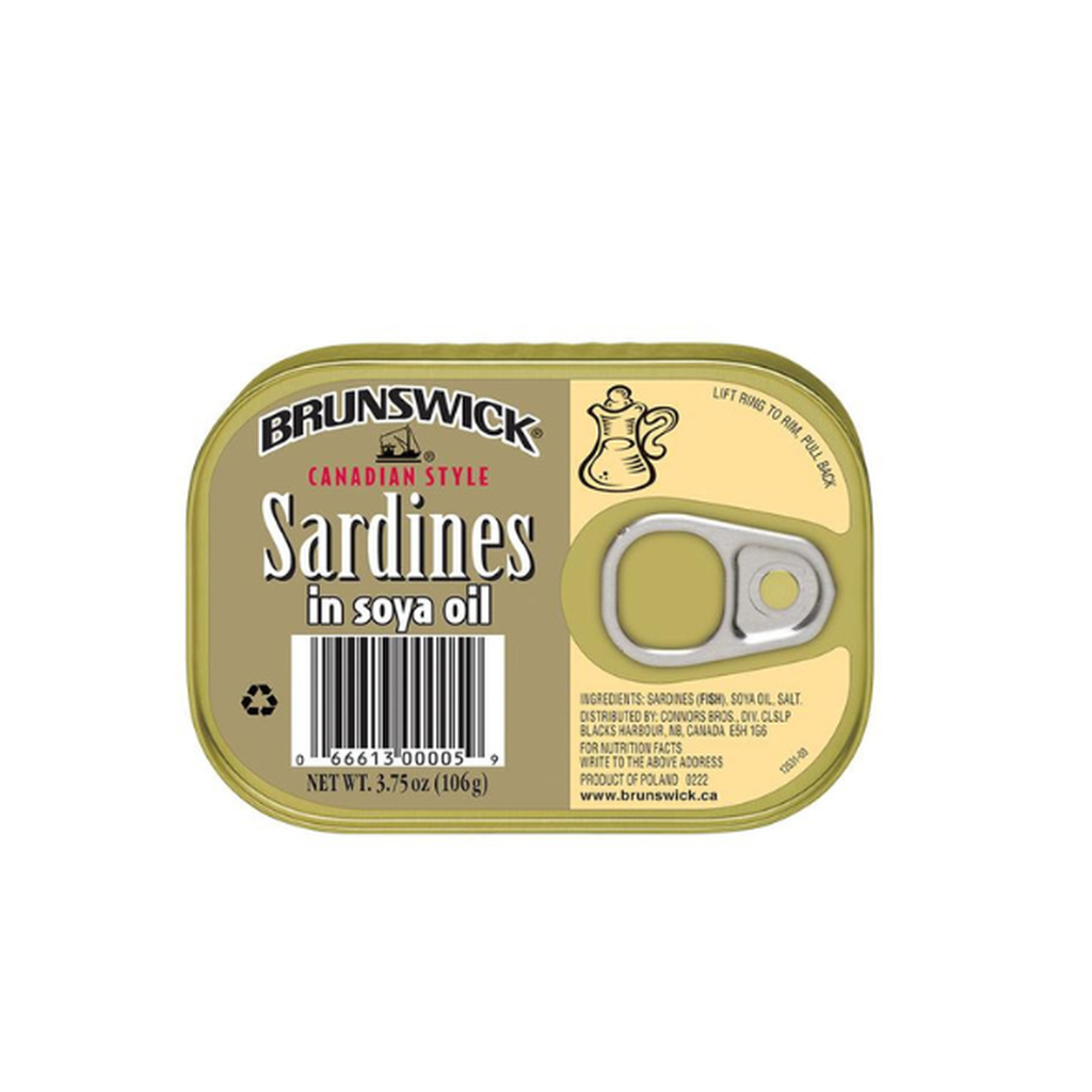 Brunswick Sardines Soya Oil Gold Tin 106