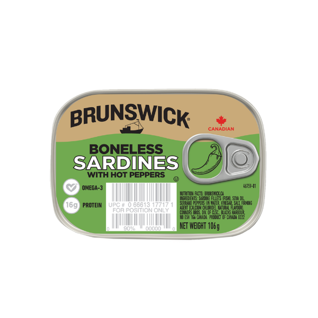 Brunswick B/Less Sardines Hot Pepp 106G