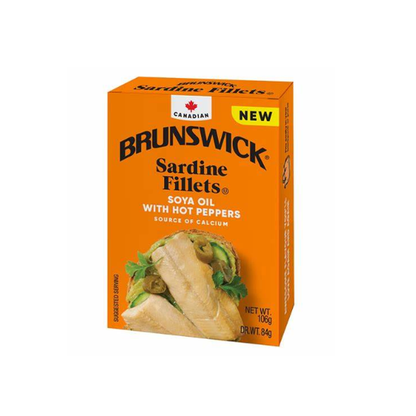 Brunswick Sardine Fillets Hot Pepper 106