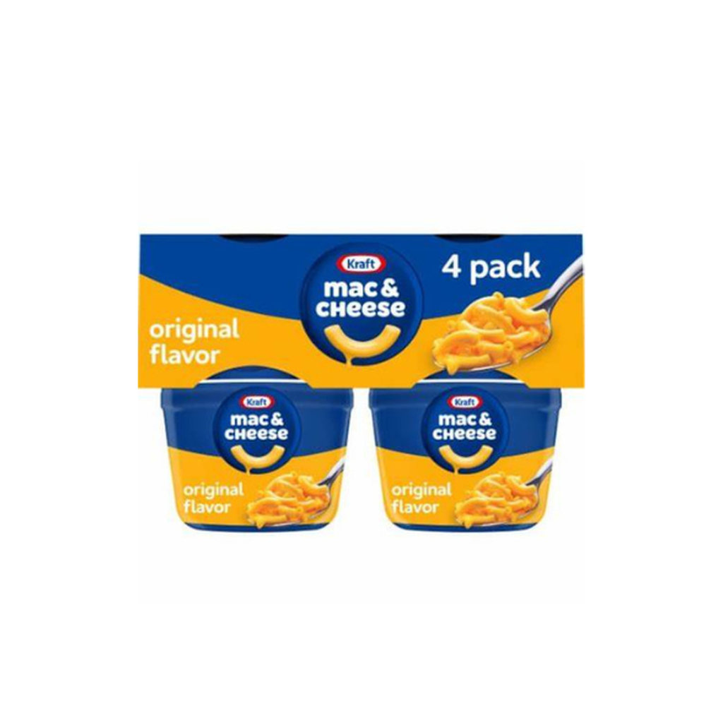 Kraft Easy Mac & 683 Original Cup 4Pk
