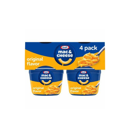Kraft Easy Mac & 683 Original Cup 4Pk