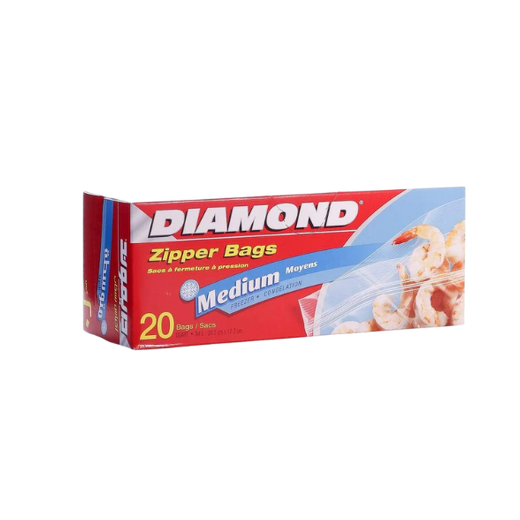 Diamond Slider Bags Large 10Ct