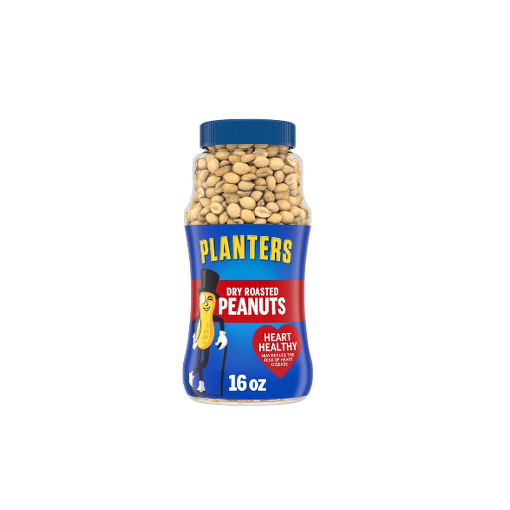 Planters Dry Roasted Peanuts Jar 16Oz