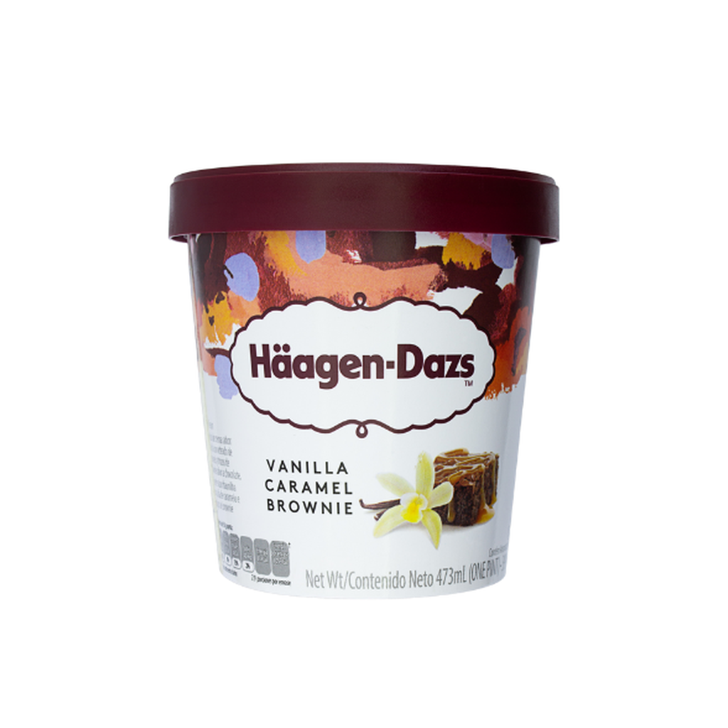 Haagen-Dazs Vanilla Caramel Brownie 473M