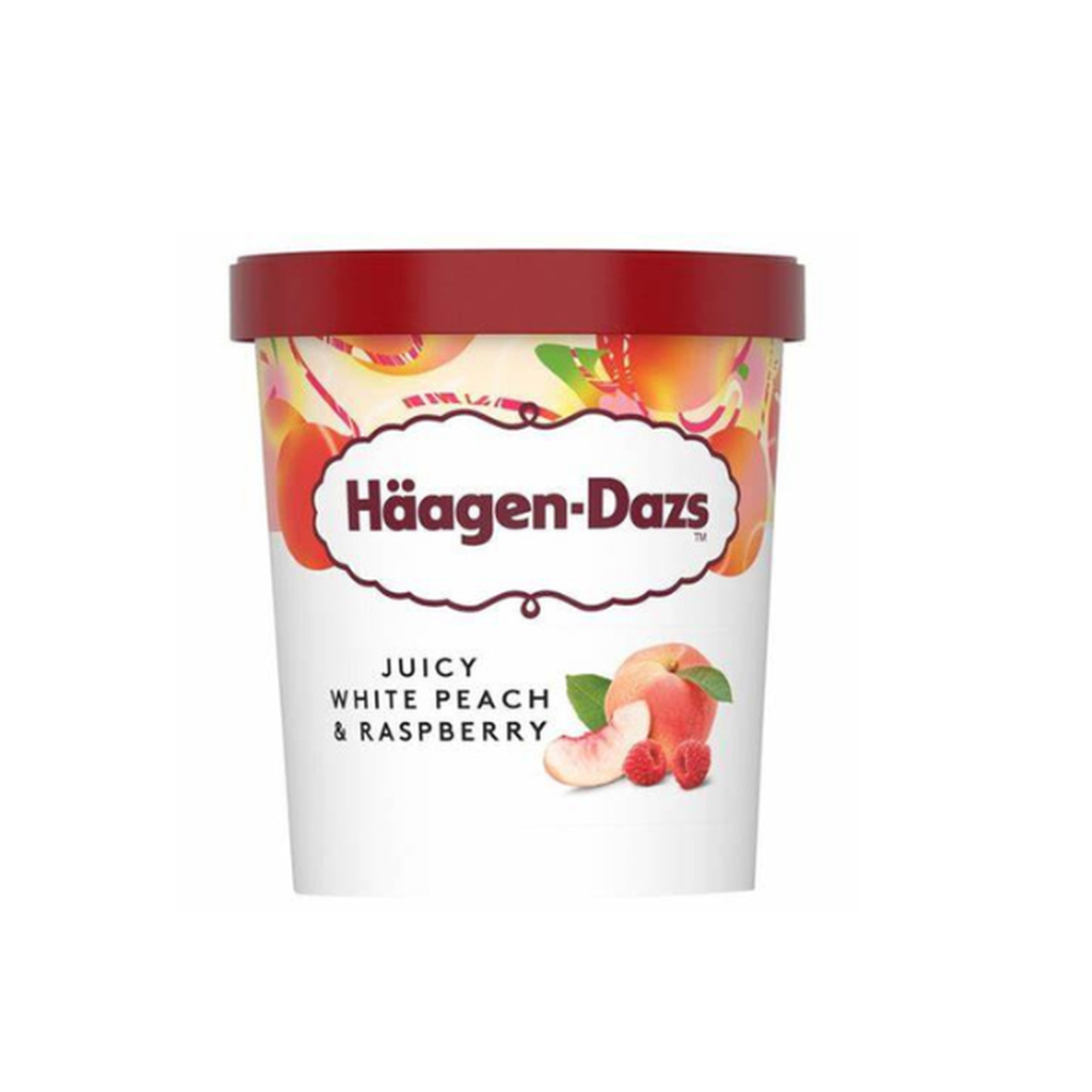 Haagen-Dazs White Peach Raspberry 460Ml