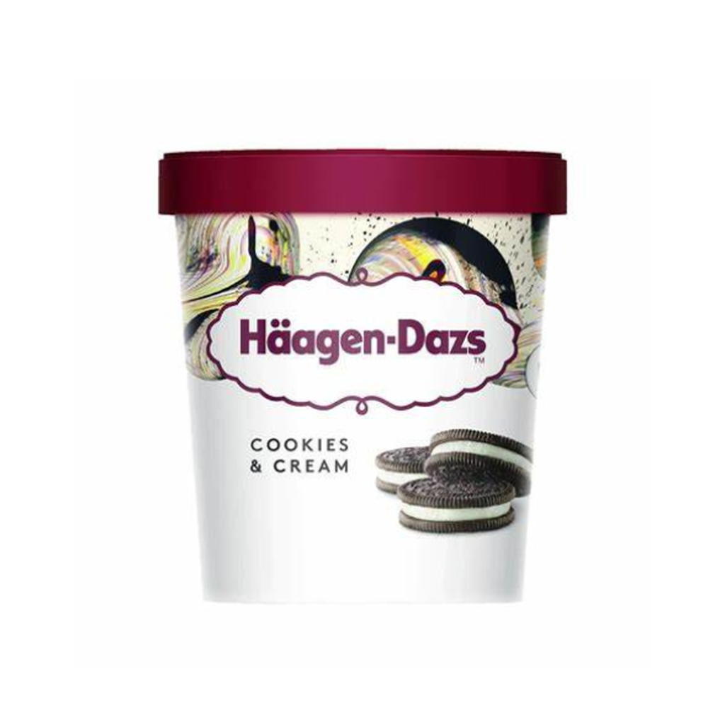 Haagen-Dazs Cookies 'N Cream 473Ml