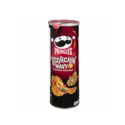 Pringles Wavy Nacho Crisps 137G
